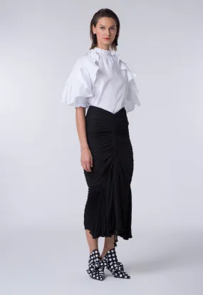 Frill Pleated Skirt