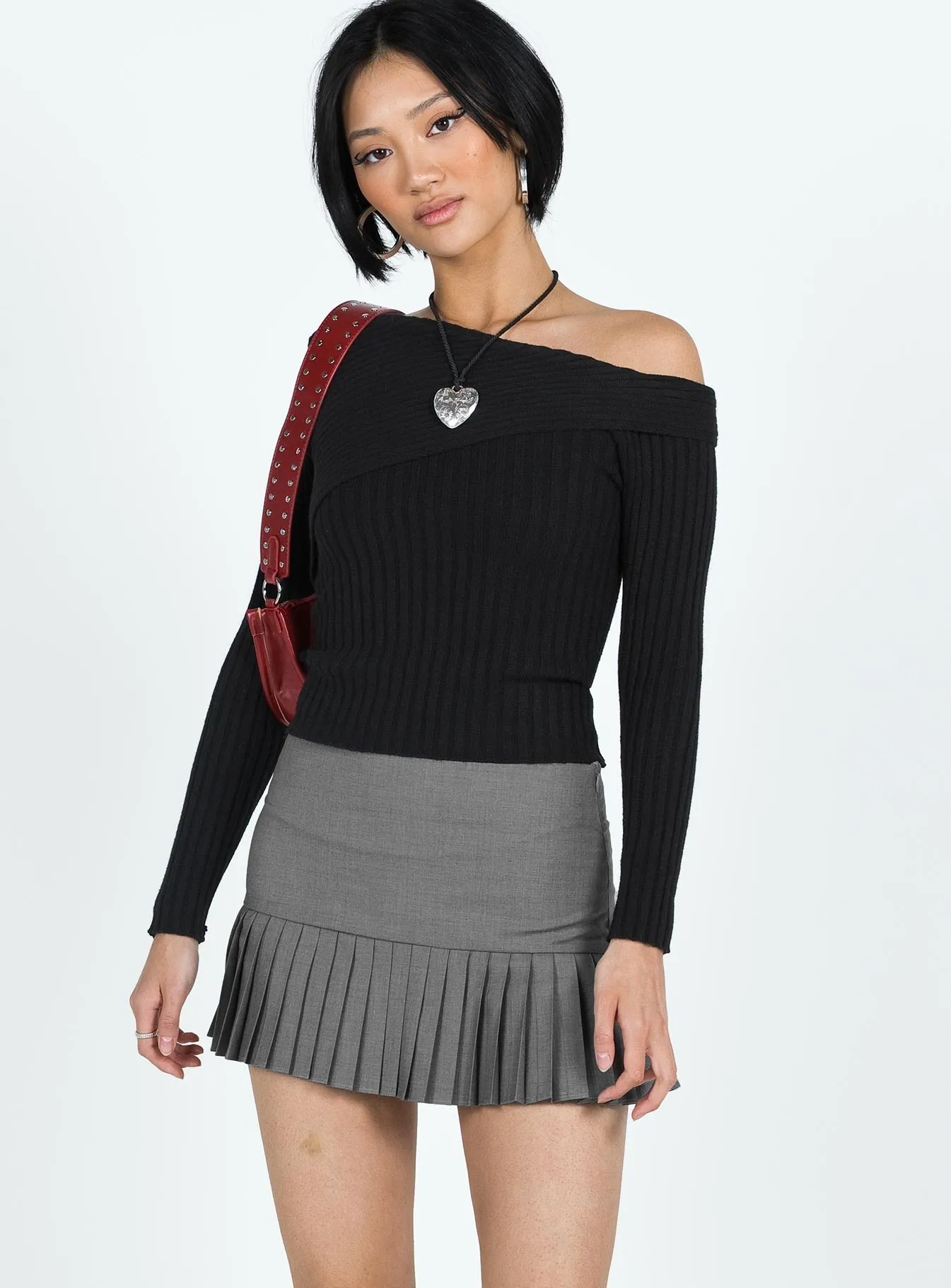 Gina Mini Skirt Grey