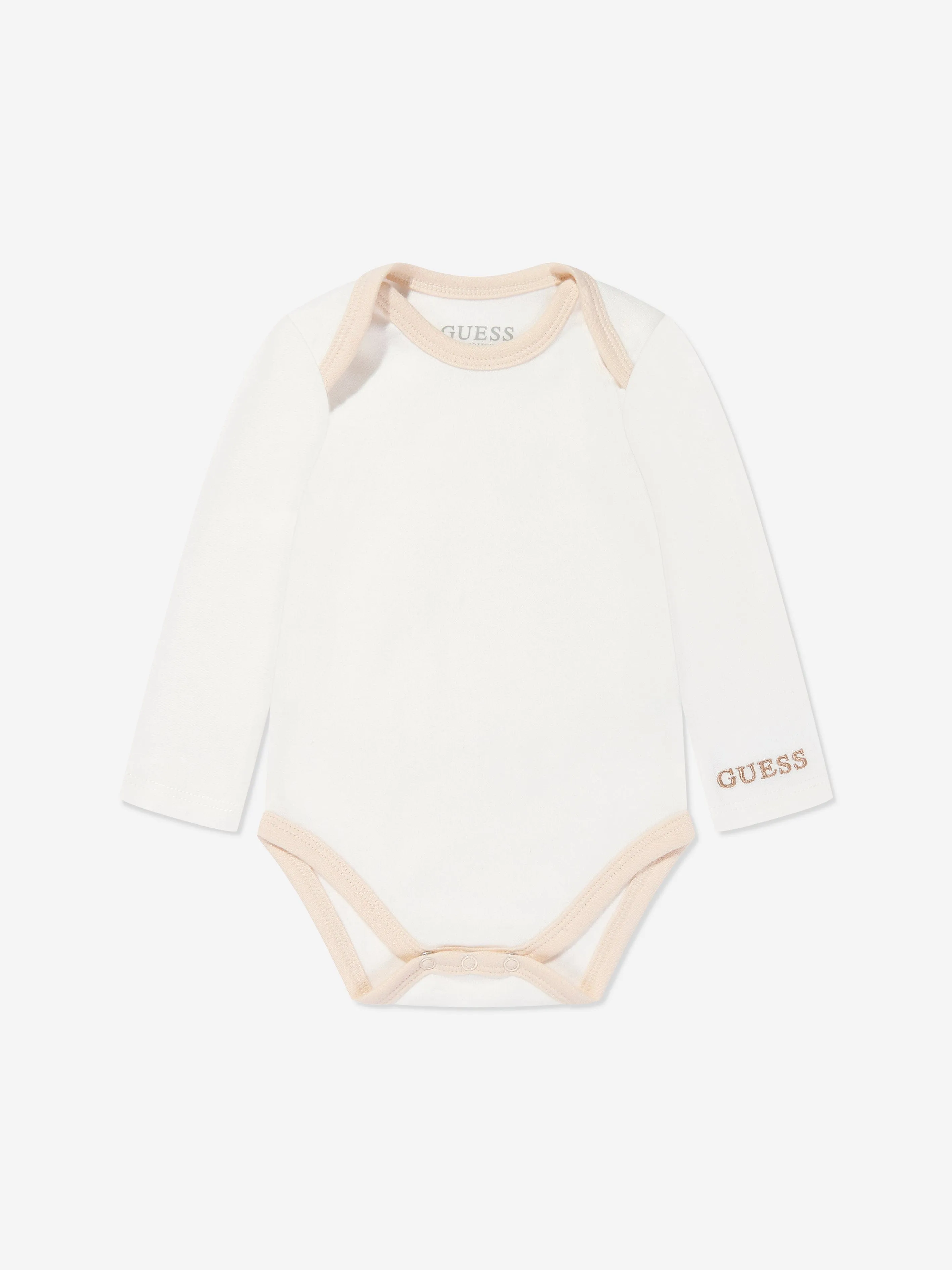 Guess Baby Boys Romper Set in White