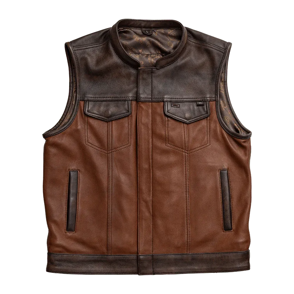 Gunner Men's Leather Motorcycle Vest (Limited Edition)