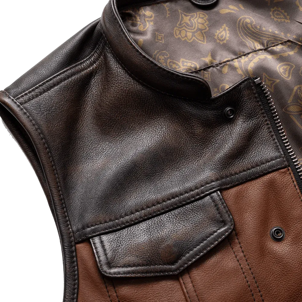 Gunner Men's Leather Motorcycle Vest (Limited Edition)