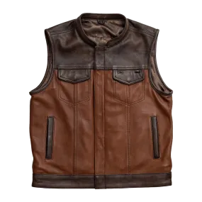 Gunner Men's Leather Motorcycle Vest (Limited Edition)