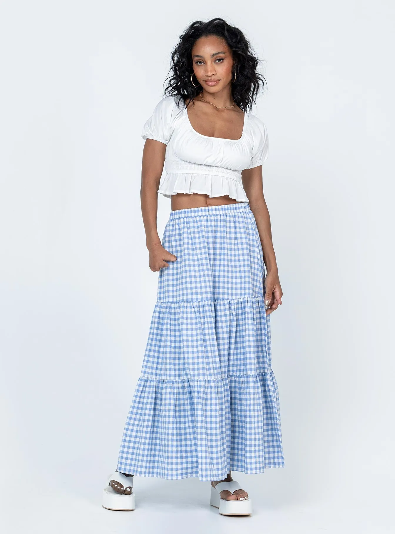 Hale Midi Skirt Blue