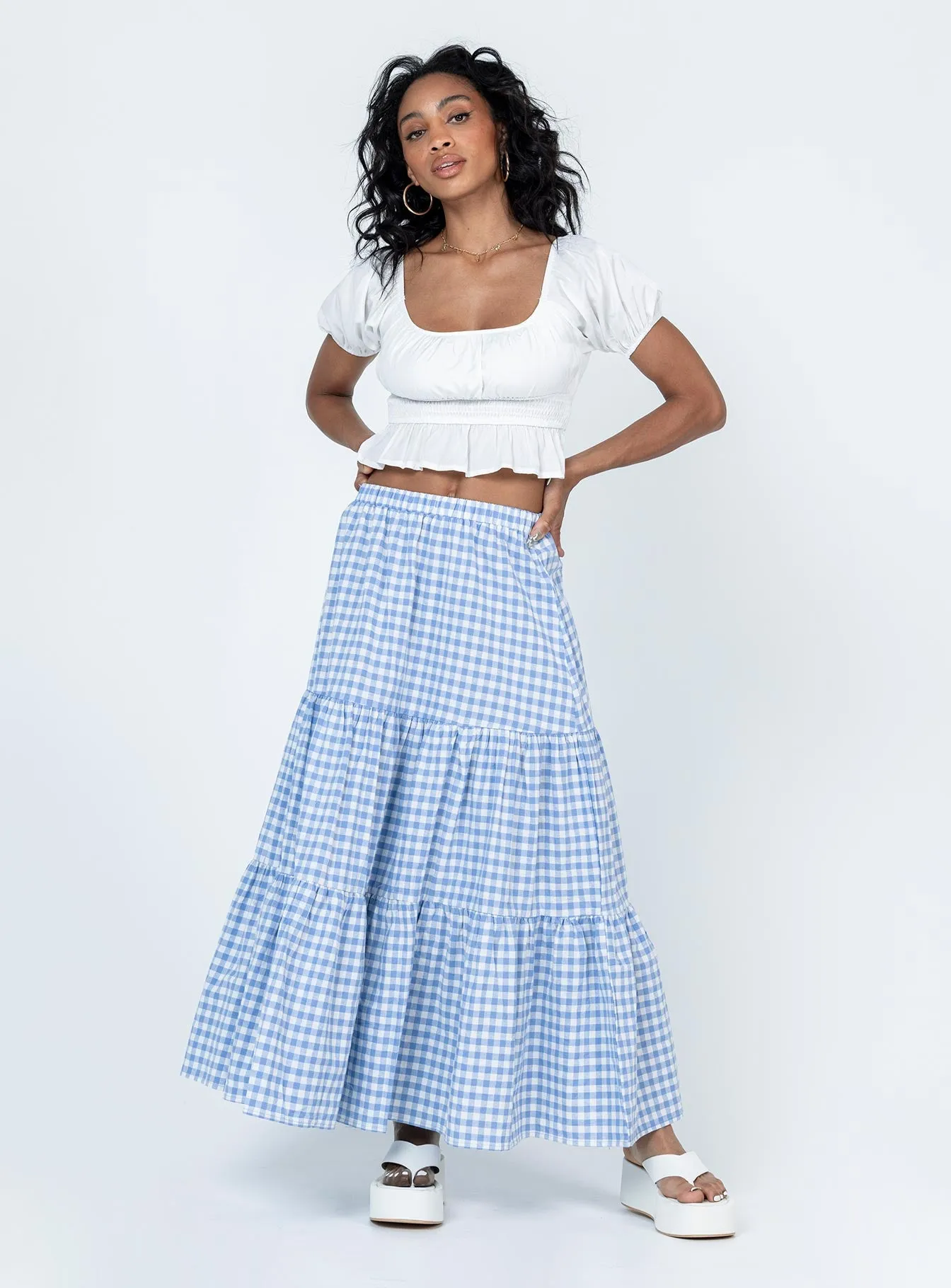 Hale Midi Skirt Blue