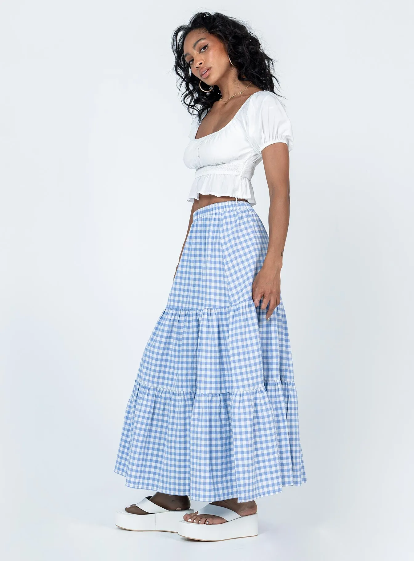 Hale Midi Skirt Blue