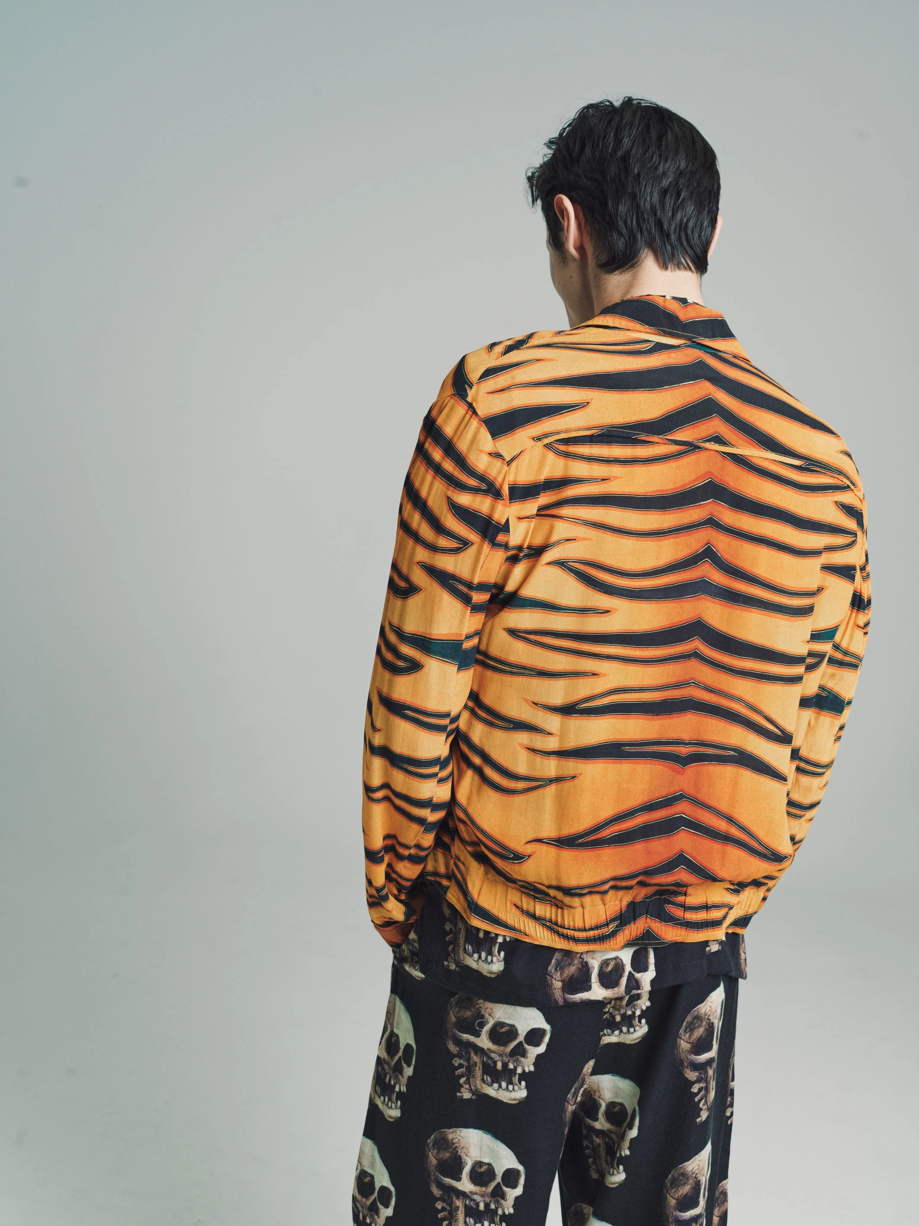 'Harimau' Tiger Print Zip Blouson Jacket