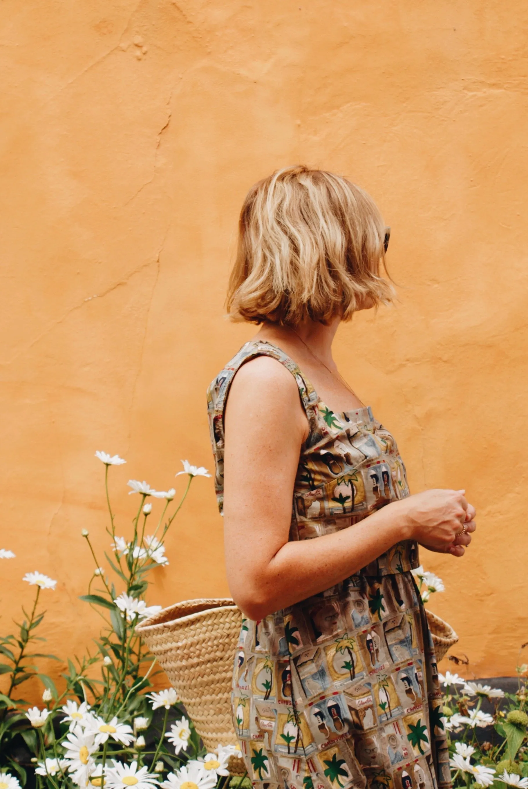 Havana Conversational Print Square Neck Top by The Well Worn