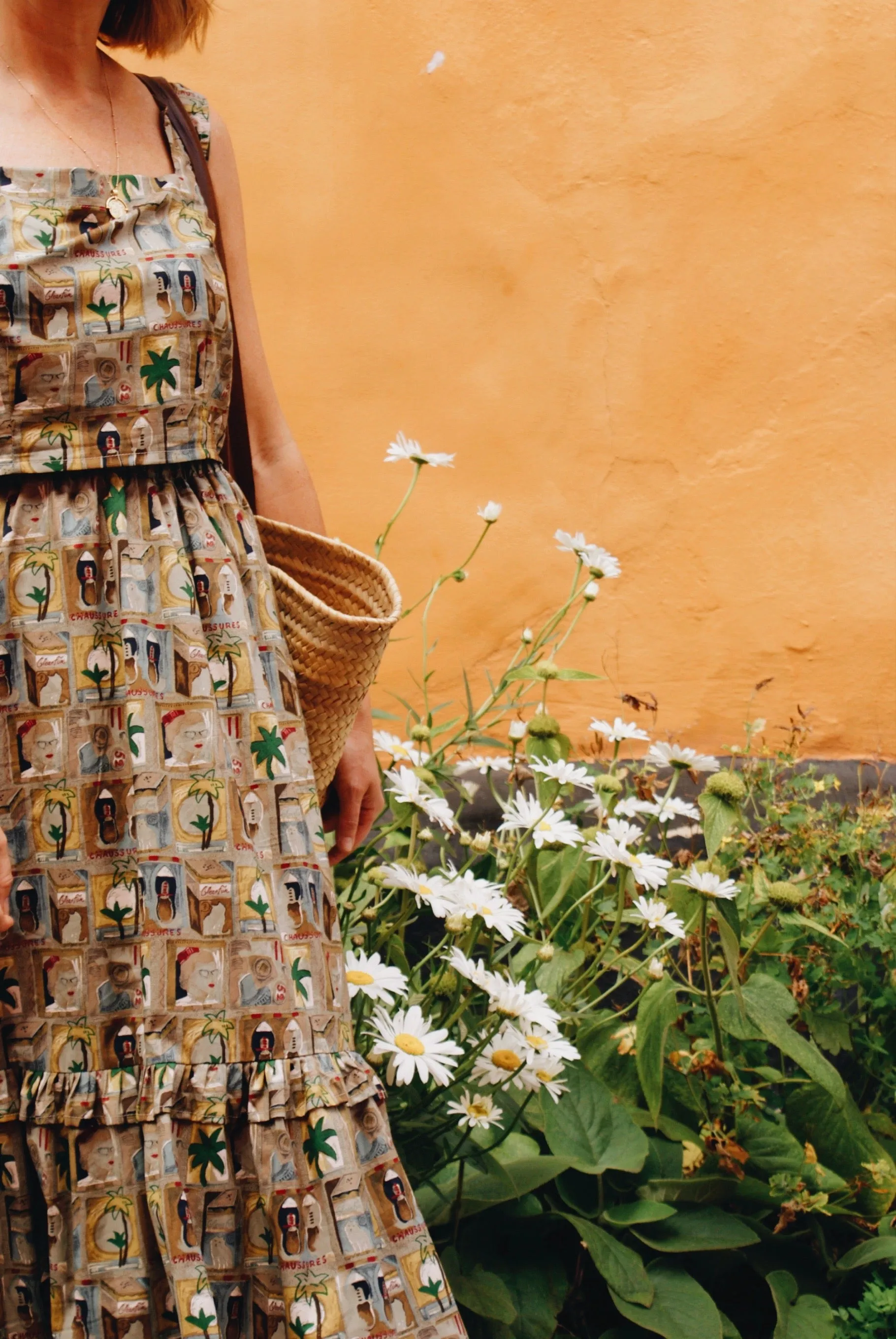 Havana Conversational Print Square Neck Top by The Well Worn