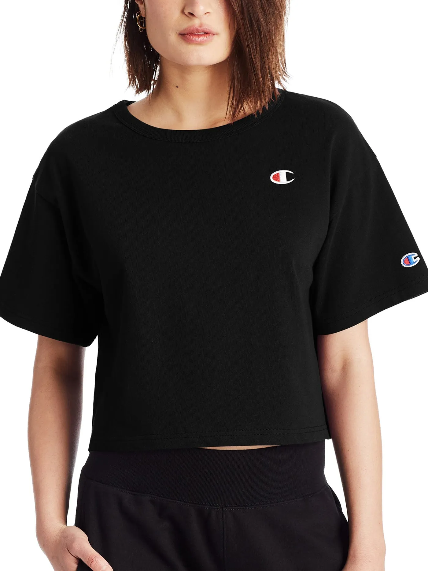 Heritage Cropped Emb C Logo T-Shirt