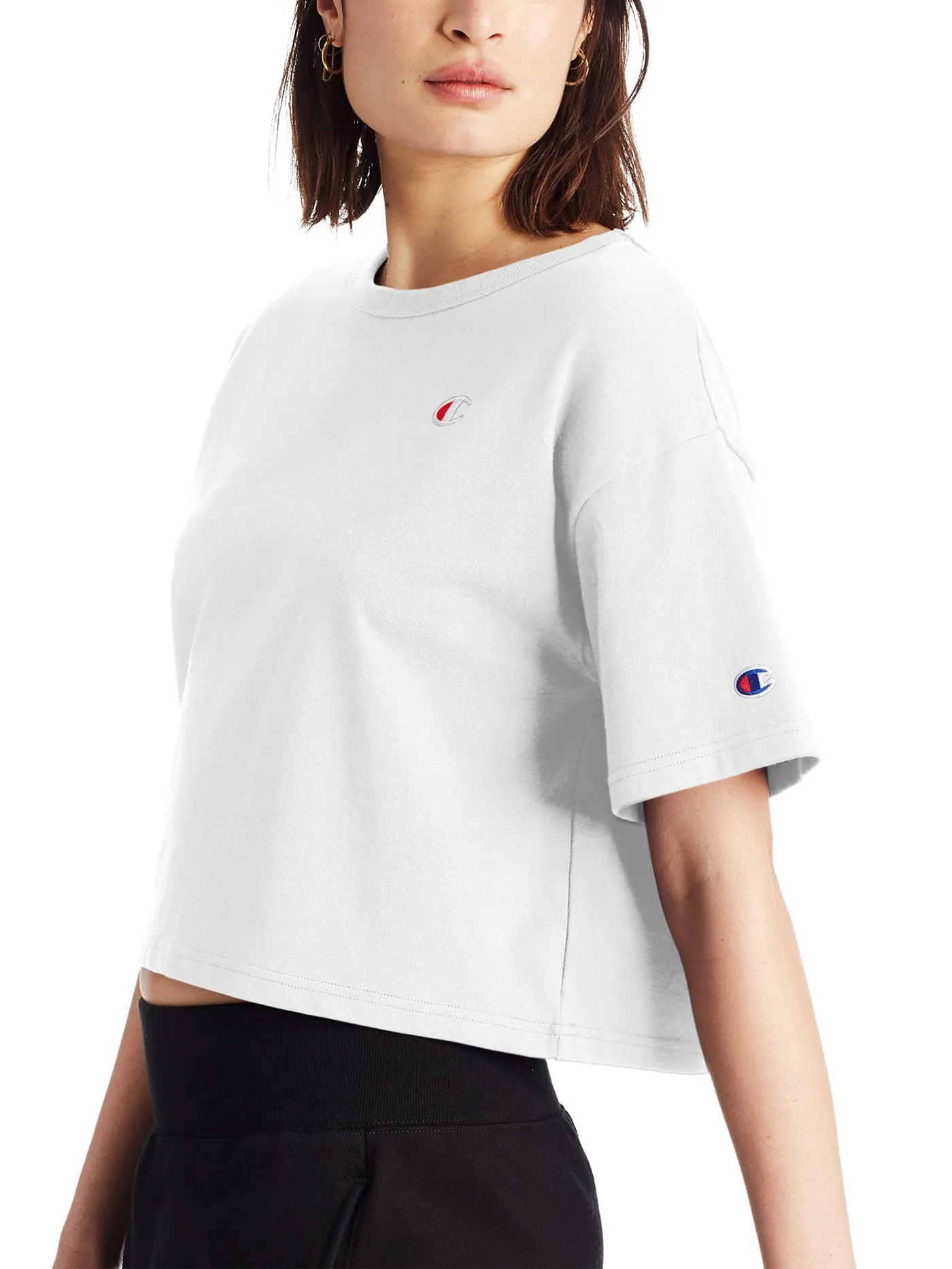 Heritage Cropped Emb C Logo T-Shirt