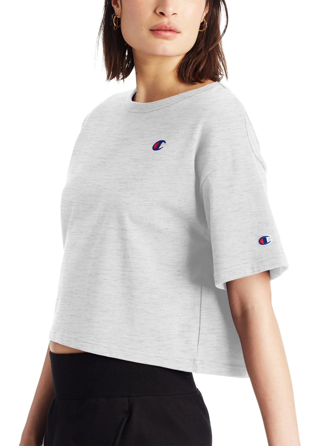 Heritage Cropped Emb C Logo T-Shirt