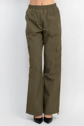 High-rise Cargo Parachute Pants