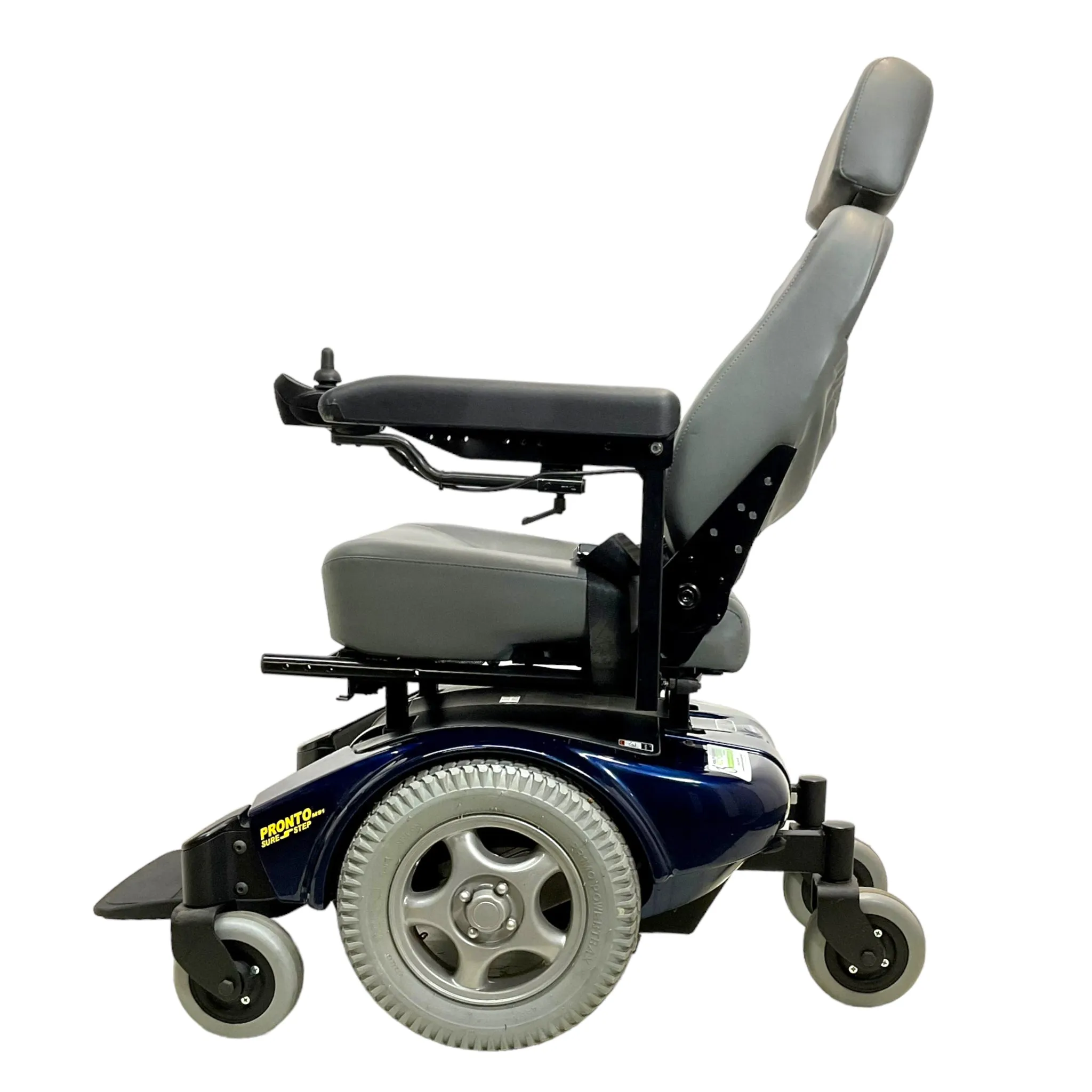 Invacare Pronto M91 Power Chair | 19 x 17 inch Seat | Manual Seat Recline | Foldable Seat