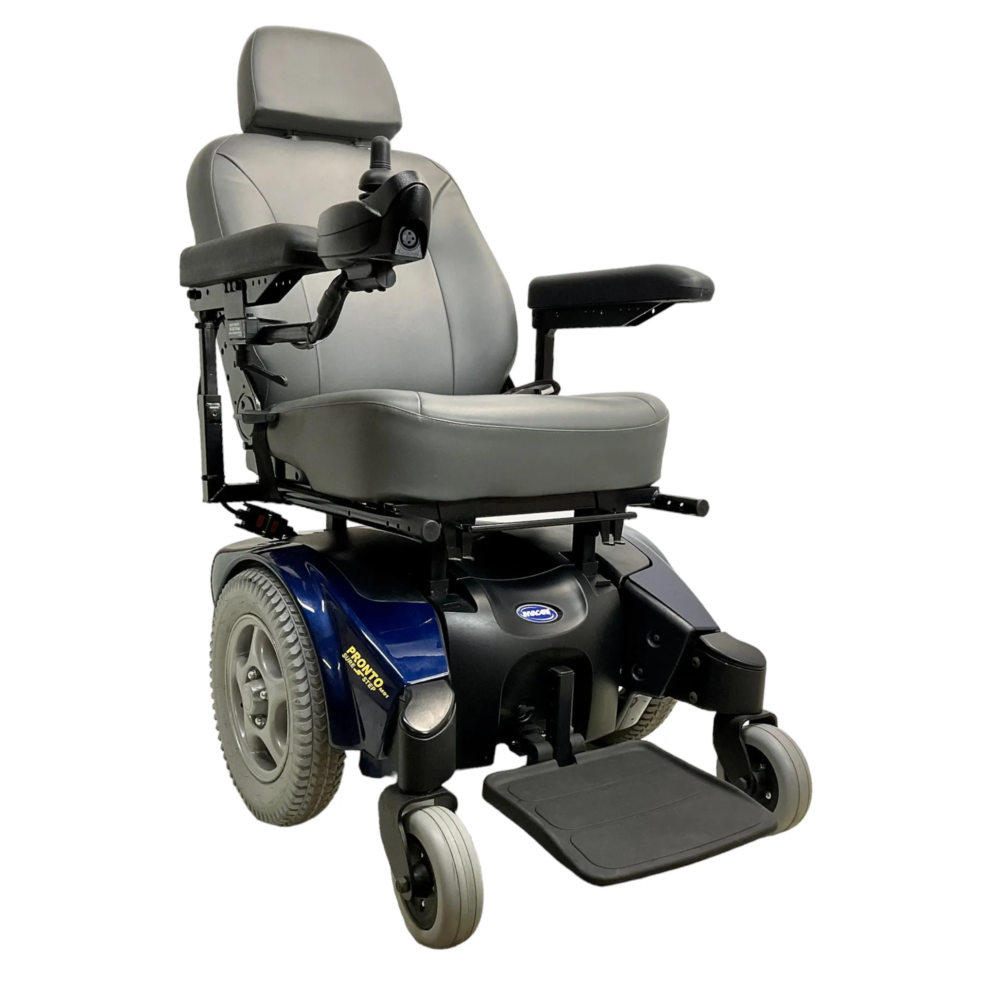 Invacare Pronto M91 Power Chair | 19 x 17 inch Seat | Manual Seat Recline | Foldable Seat