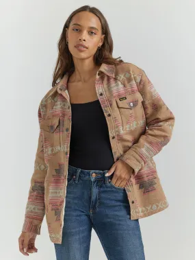 Jacket Women's SZN (112353134) - Wrangler Retro® Jacket - Brown/Pink