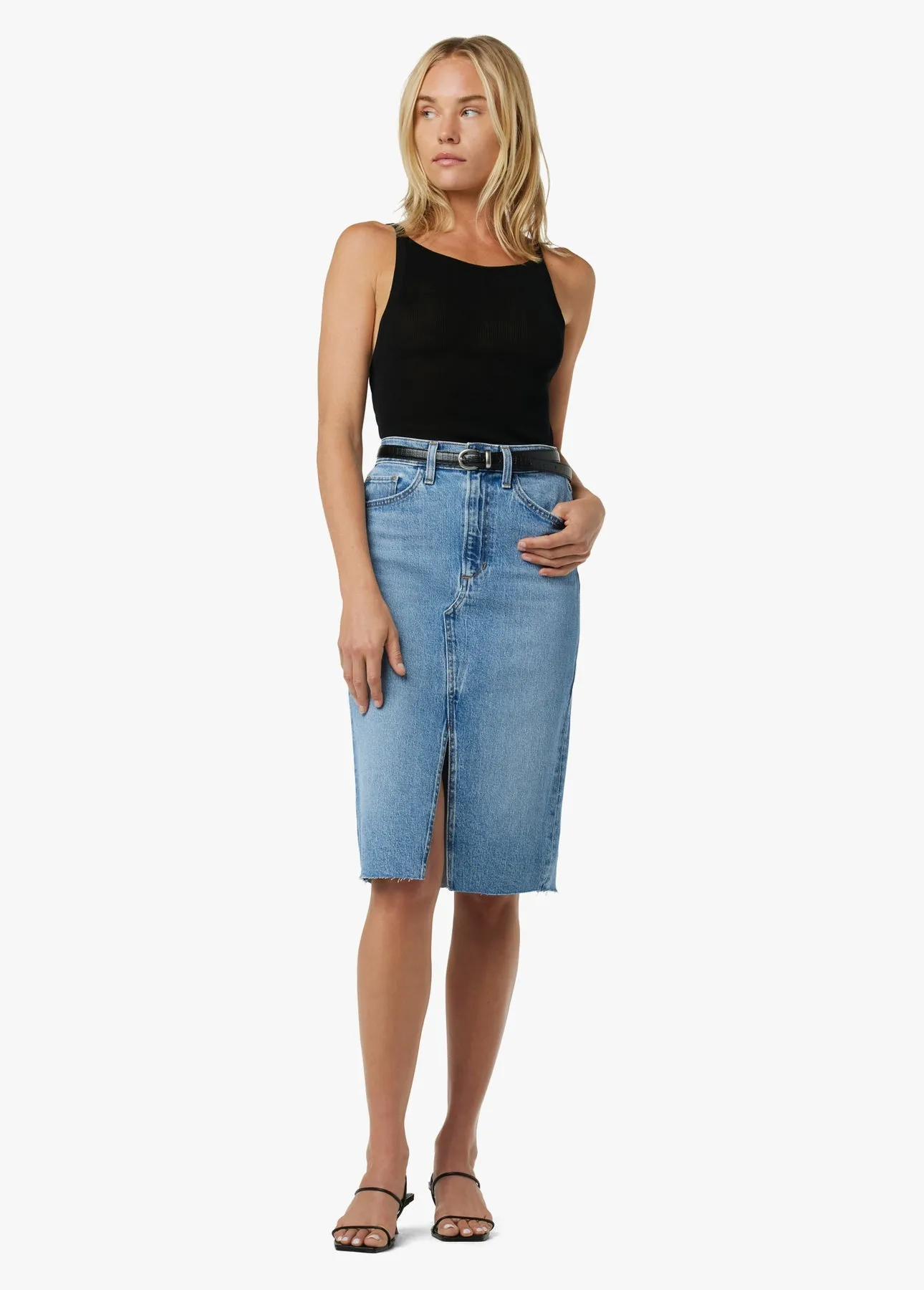 Joes Jeans Joplin Skirt with Raw Hem in Bad Habit