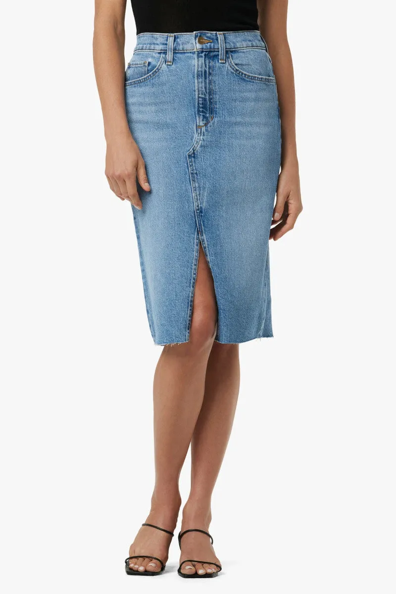 Joes Jeans Joplin Skirt with Raw Hem in Bad Habit