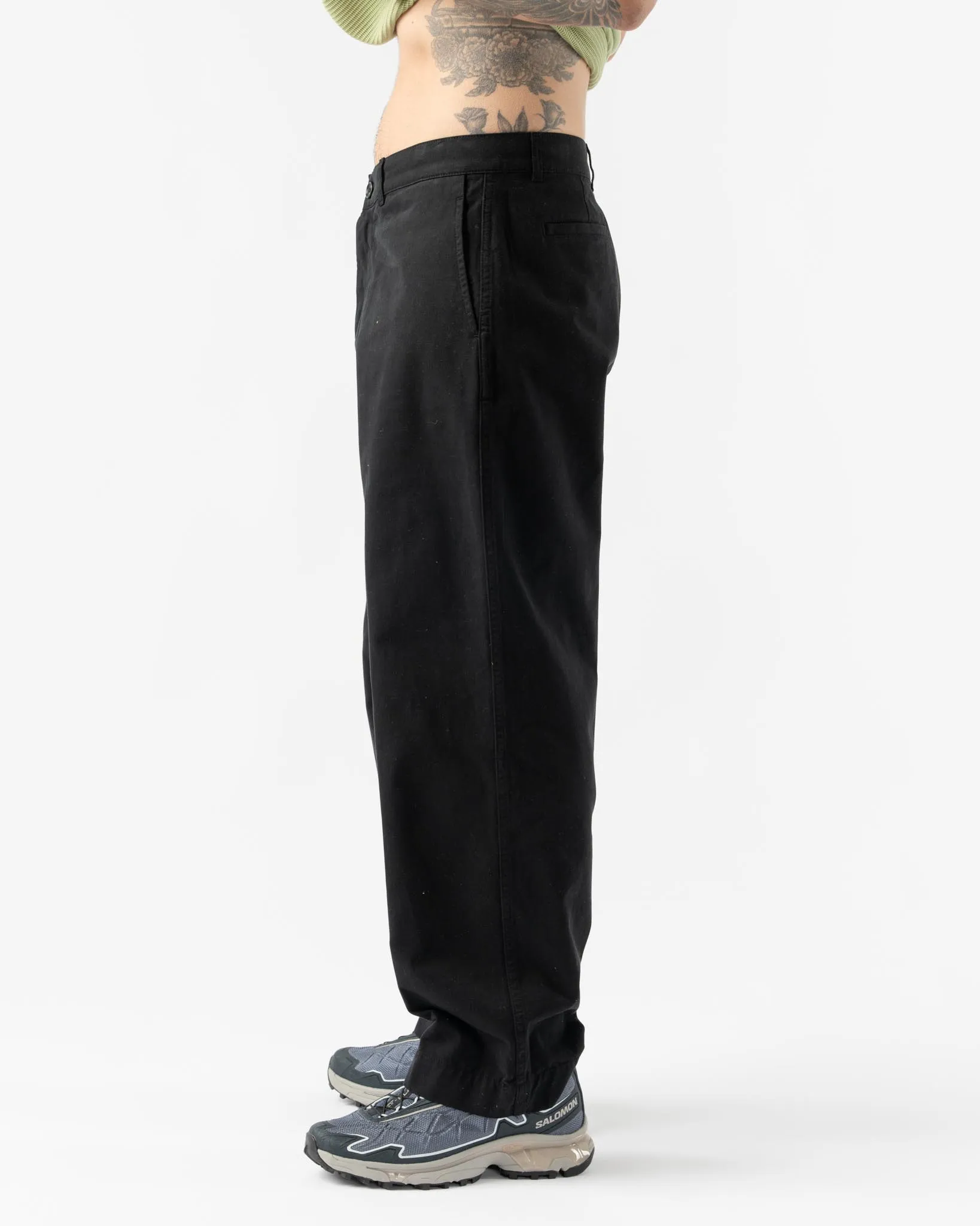 Knickerbocker Staff Chino Twill Pant in Black