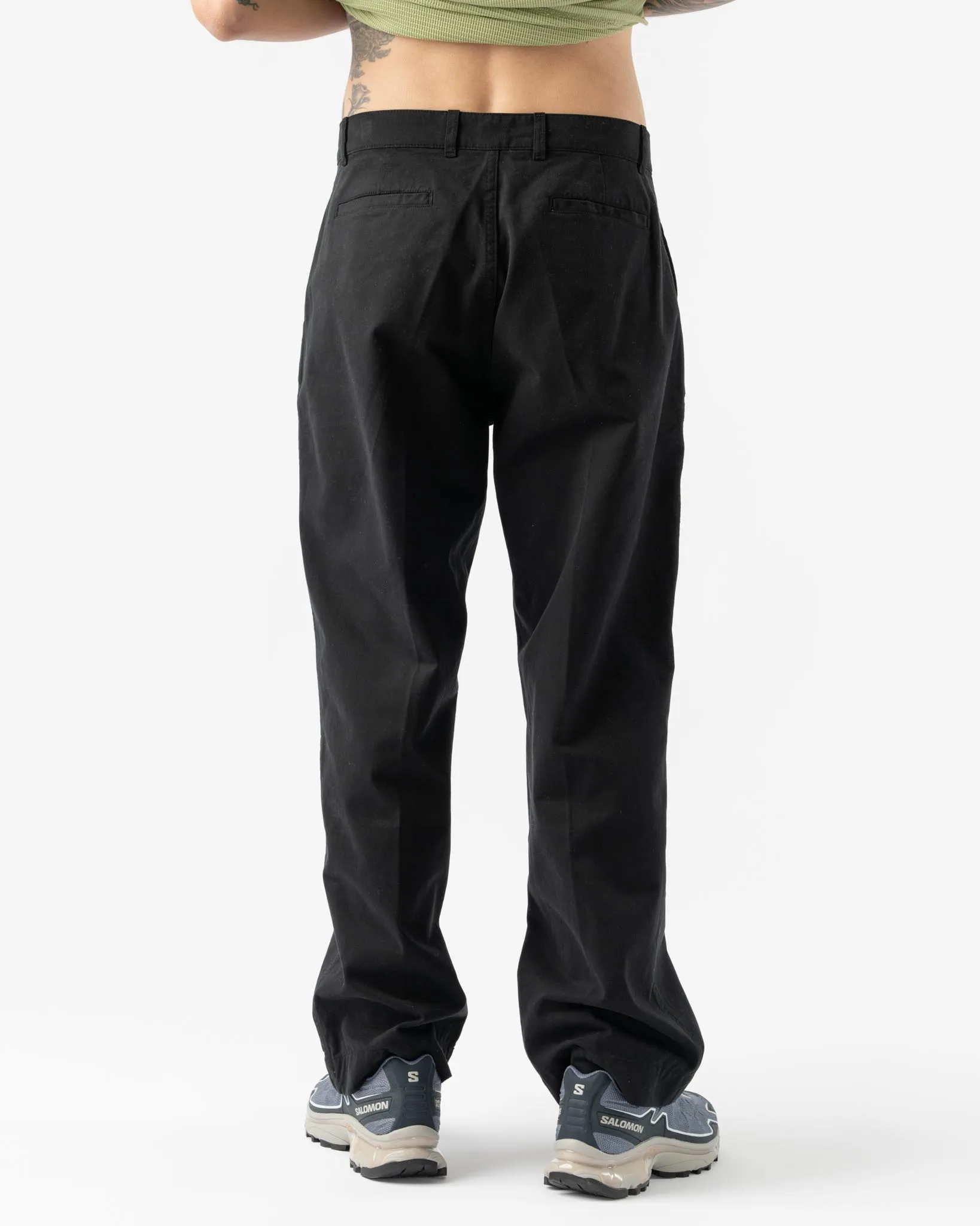 Knickerbocker Staff Chino Twill Pant in Black