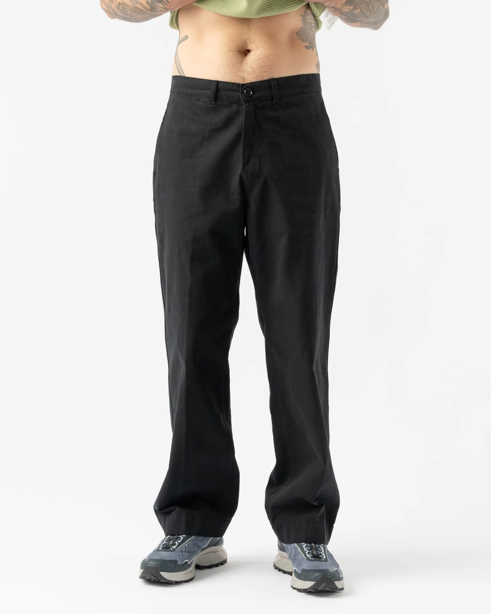 Knickerbocker Staff Chino Twill Pant in Black