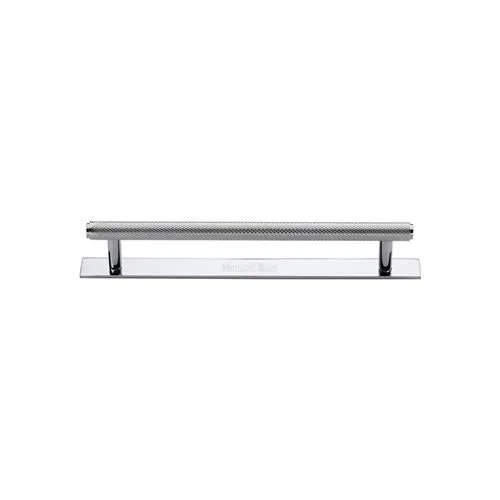 Knurled Cabinet Pull Handle with Plate