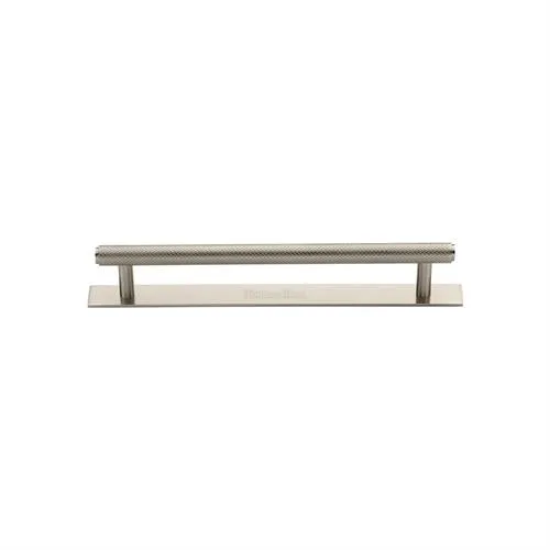 Knurled Cabinet Pull Handle with Plate