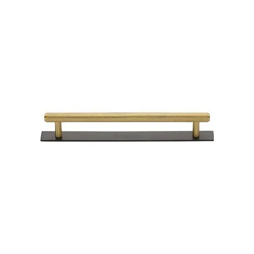 Knurled Cabinet Pull Handle with Plate