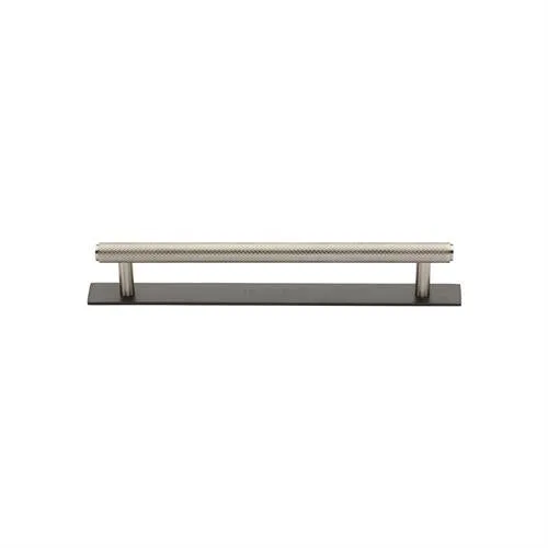 Knurled Cabinet Pull Handle with Plate