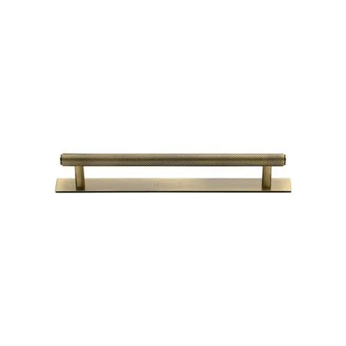 Knurled Cabinet Pull Handle with Plate