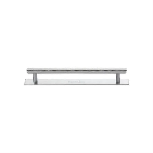 Knurled Cabinet Pull Handle with Plate