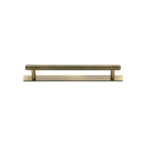 Knurled Cabinet Pull Handle with Plate