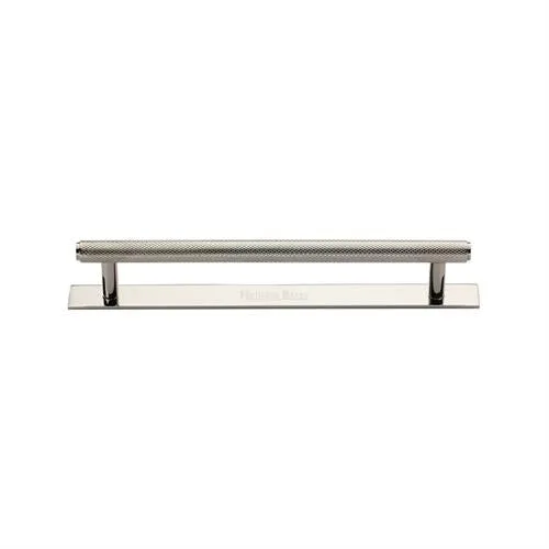 Knurled Cabinet Pull Handle with Plate