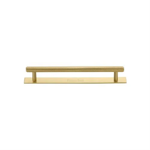 Knurled Cabinet Pull Handle with Plate