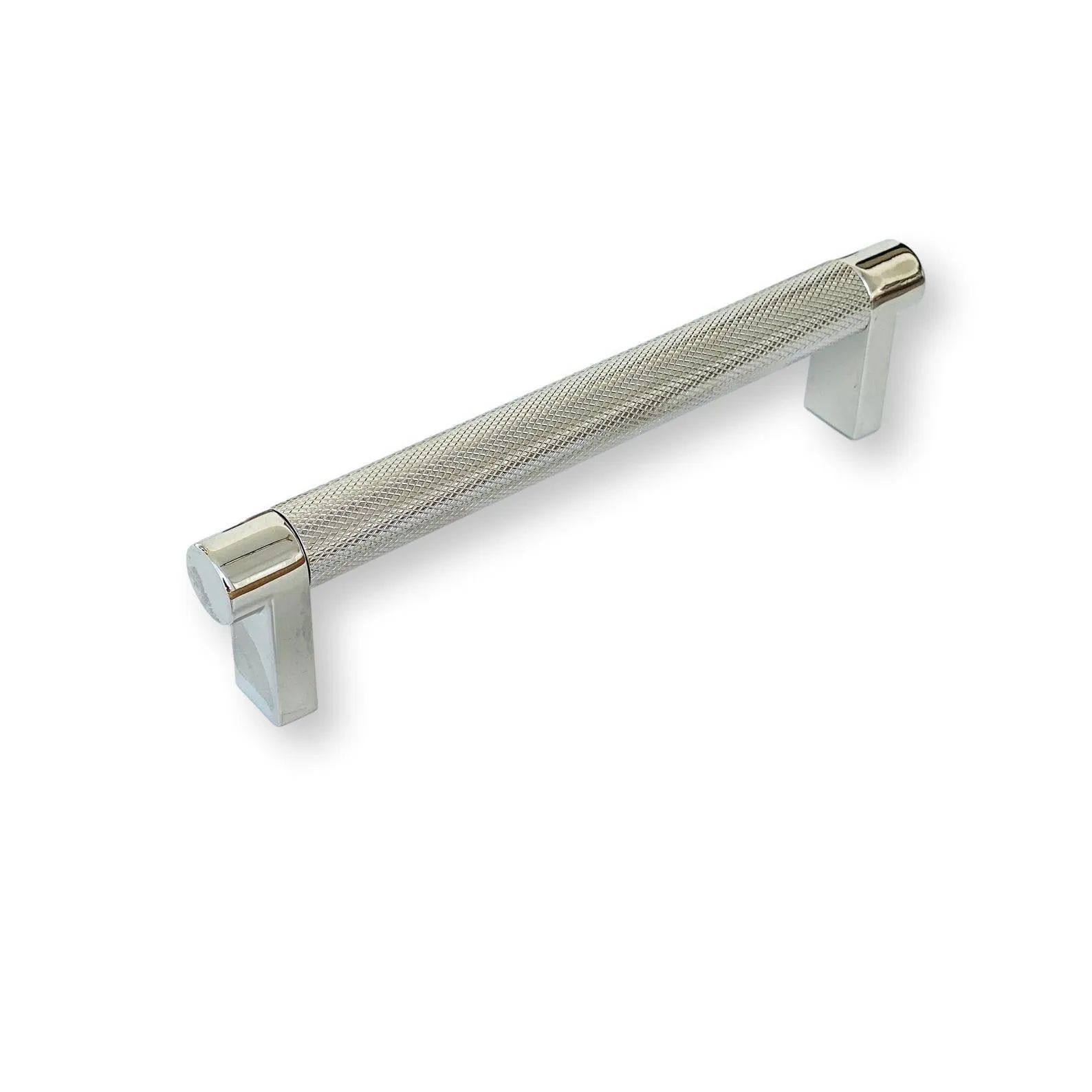 Knurled Select Champagne Bronze and Nickel Drawer Pulls