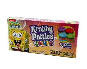 Krabby Patty Colors Gummy Candy Box