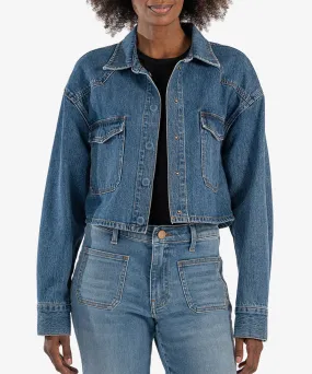 Kut Denim Billie Crop Jean Jacket