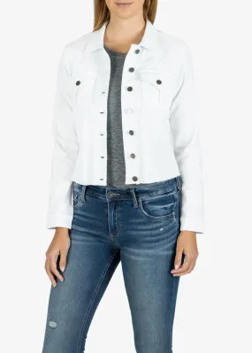 KUT Kara Denim Jacket- Optic White