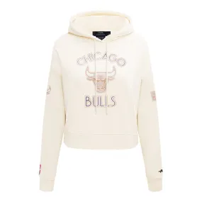 LADIES 2024-25 CHICAGO BULLS CITY EDITION CROPPED HOODED SWEATSHIRT