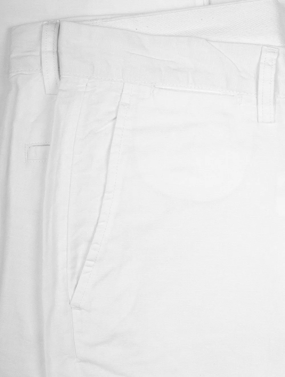 Linen Cotton Trousers White