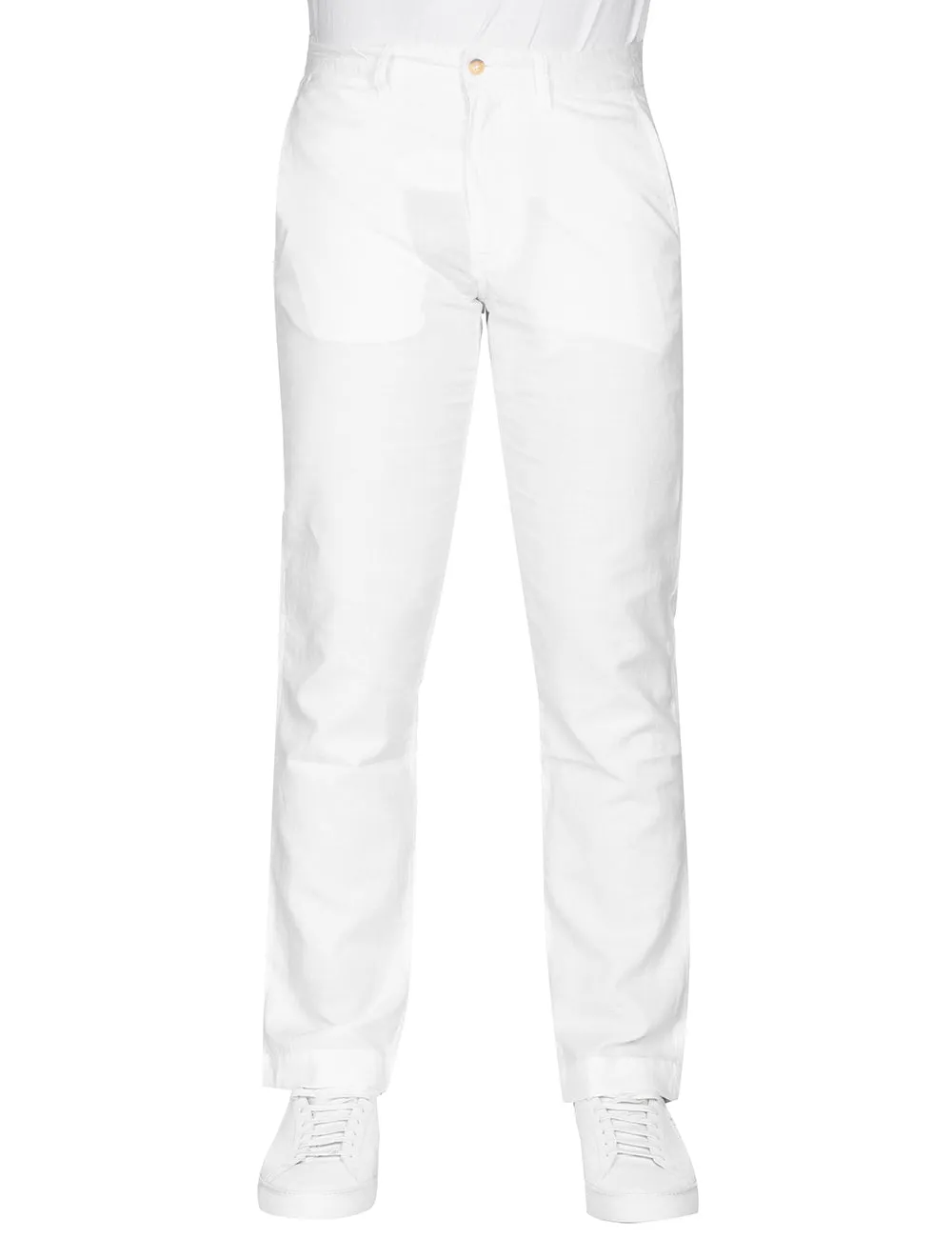 Linen Cotton Trousers White