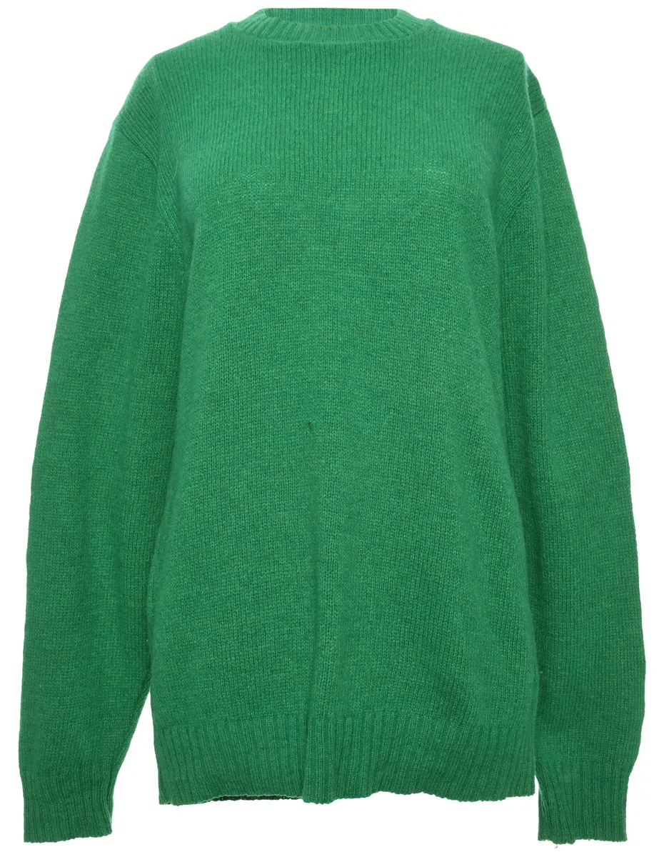 Long Sleeved Green Jumper - M