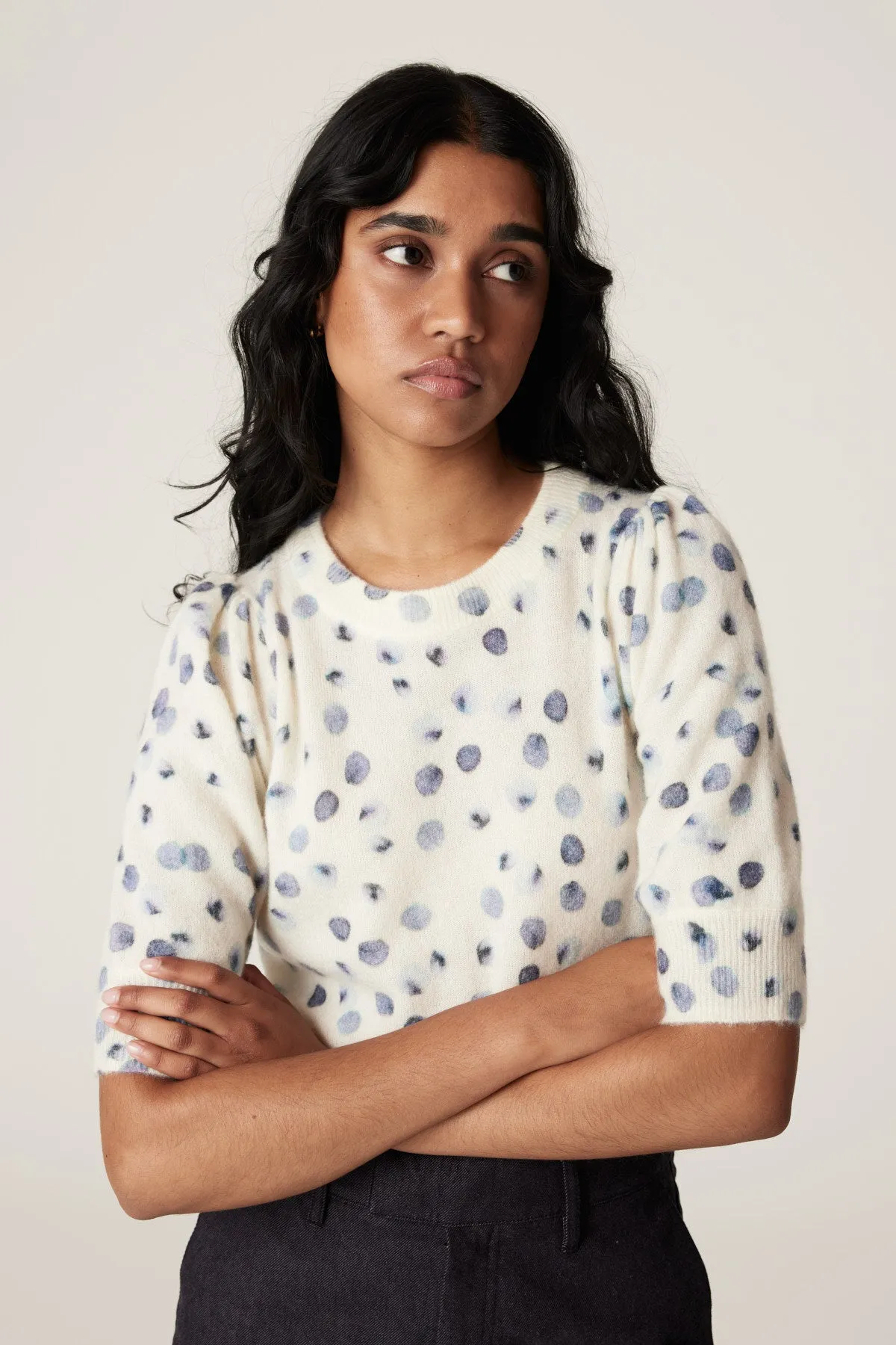 Luna Puff Sleeve Tee - Luna Spot