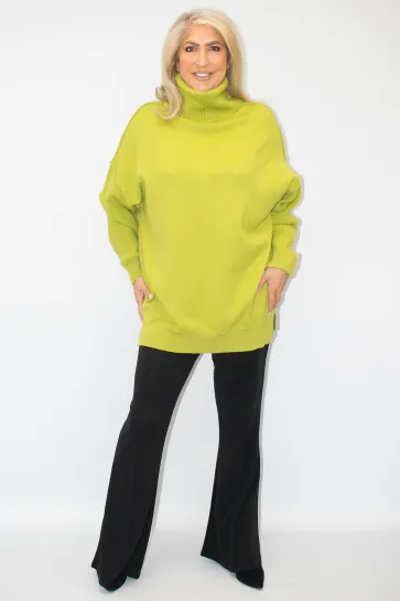 Malissa J Oversized Roll Neck Jumper