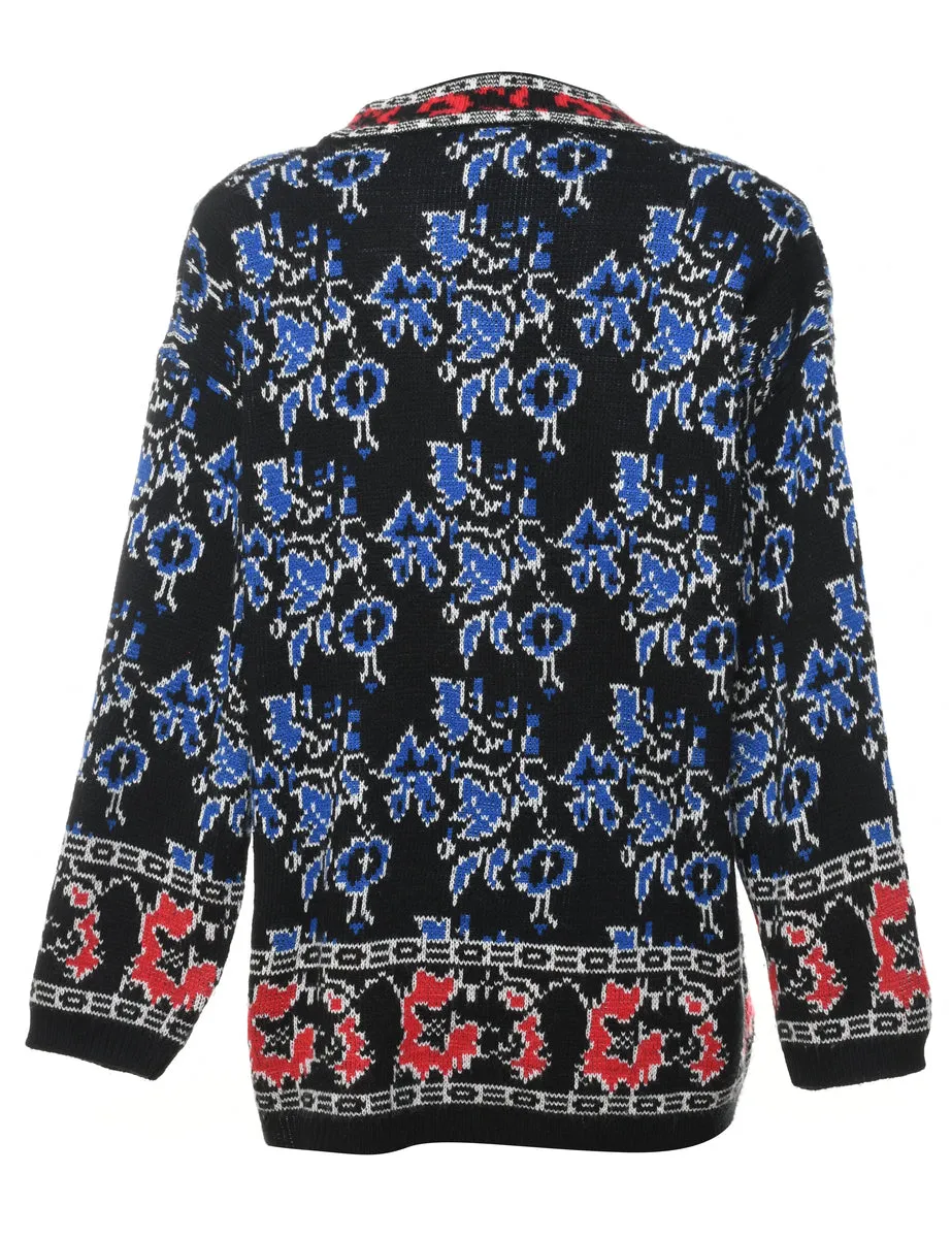 Marella Floral Knit Jumper - M