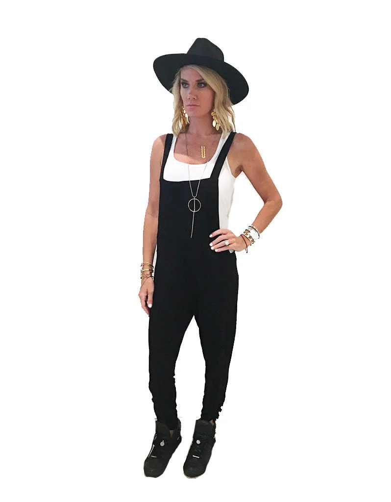 Michael Lauren Paco Overall Pants in Black