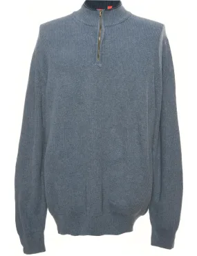 Mid Wash Blue Izod Jumper - L