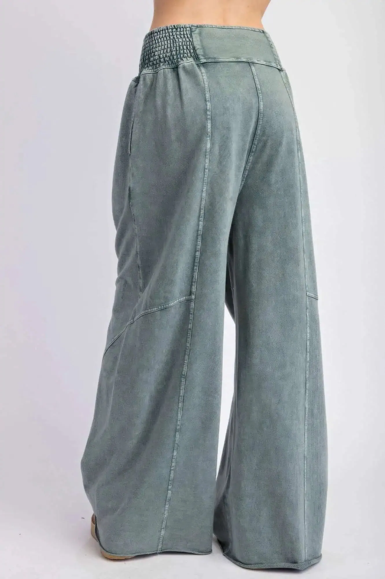 Mineral Washed Terry Knit Pants