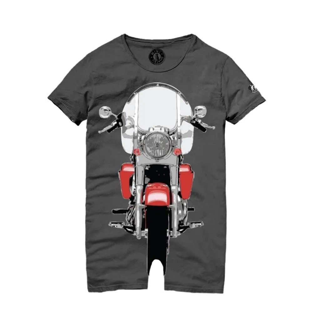 Mini Shatsu Infant Boys Vintage Motorcycle Romper