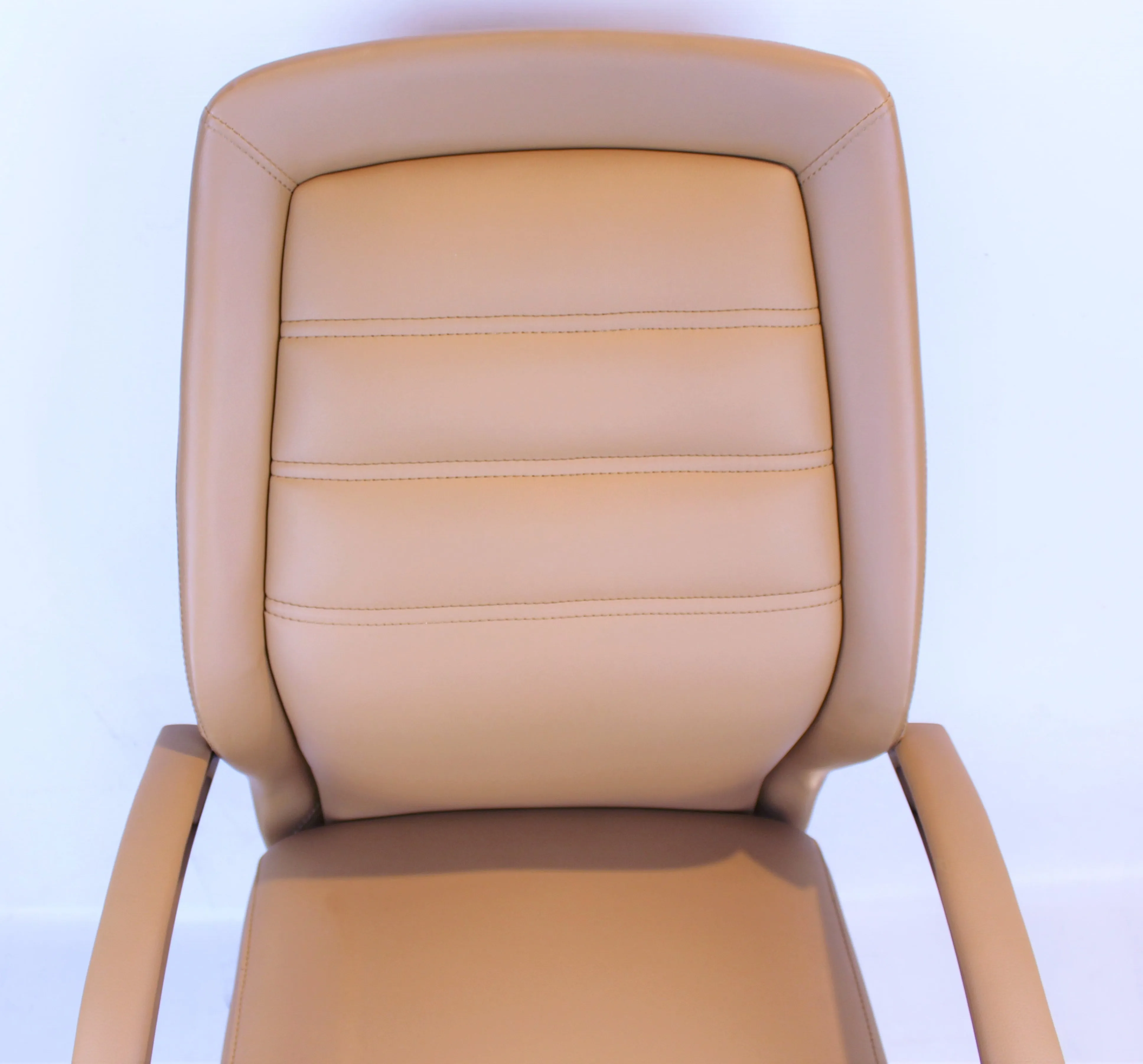 Modern Beige Leather Meeting Chairs - DH-103-2