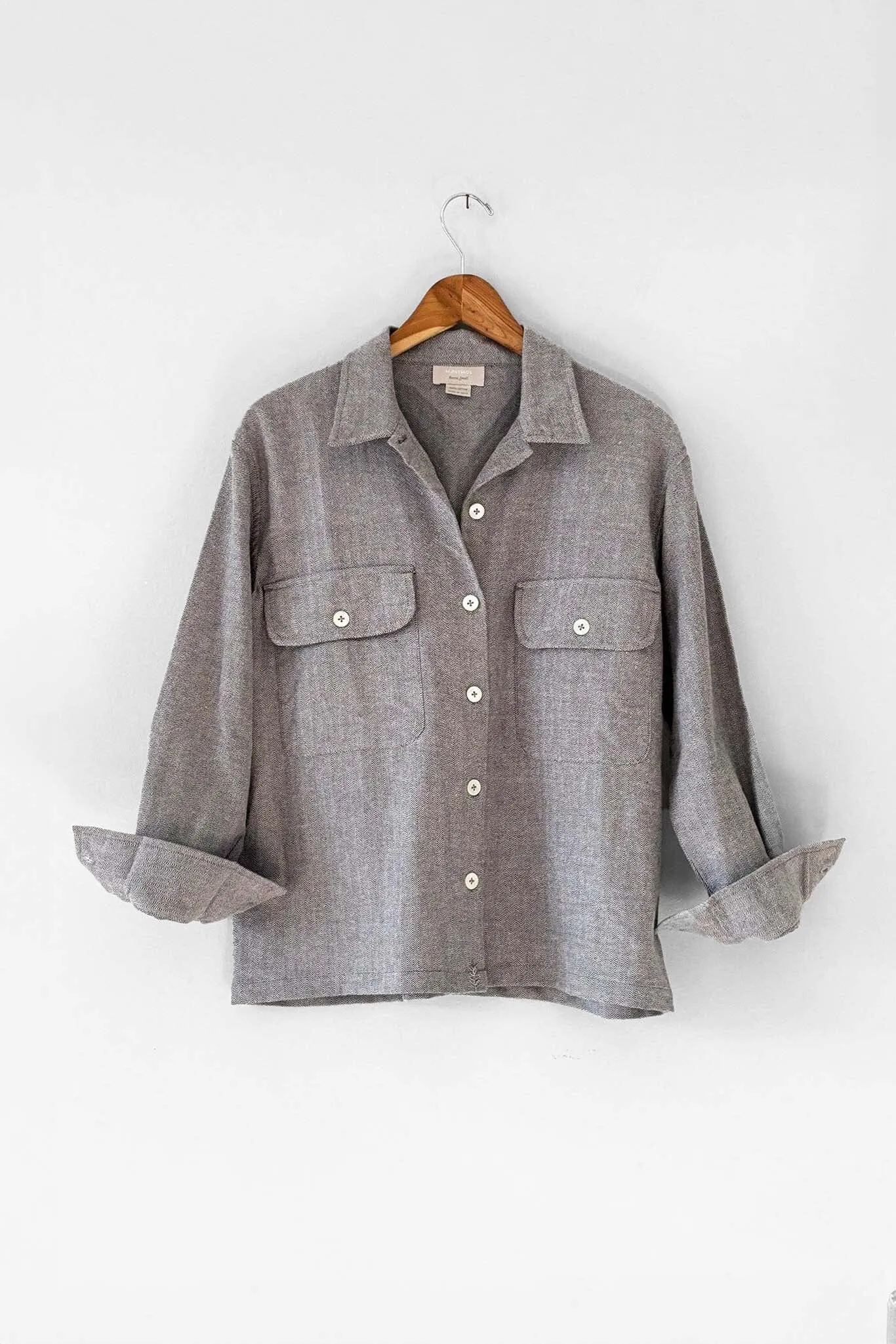 M.PATMOS Willow Shirt Jacket - Grey Herringbone